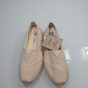 TOM Womens  Tan Slip-On Shoes